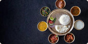 Traditional South Indian thali